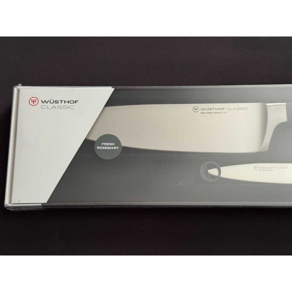 2pc Wusthof Classic 8" Chef's 3.5" Paring Starter Knife Set FRESH ROSEMARY HANDL - Picture 2 of 6